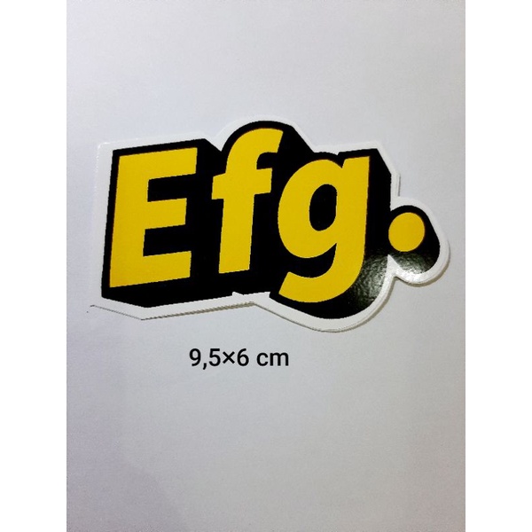 

STIKER GRAFTAC Efg ukuran kecil