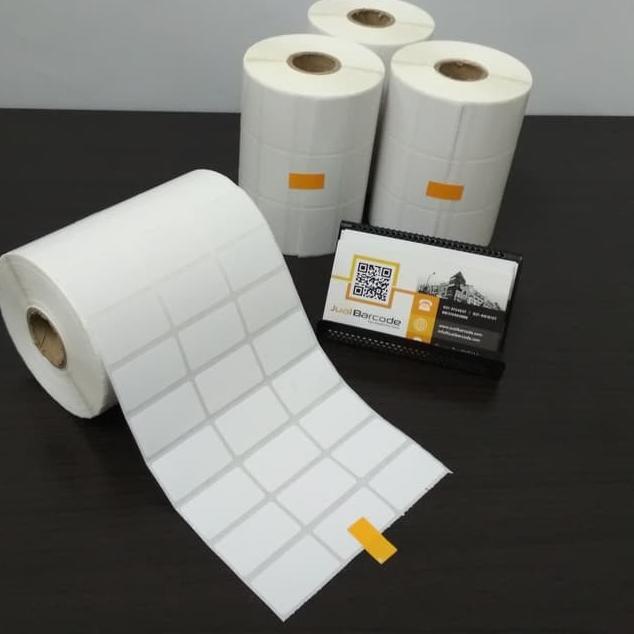 

Special Label Bare 33 x 19 mm - 33x19 mm - 33x19mm - 3 Line - Kertas Sticker Label Semicoated ~