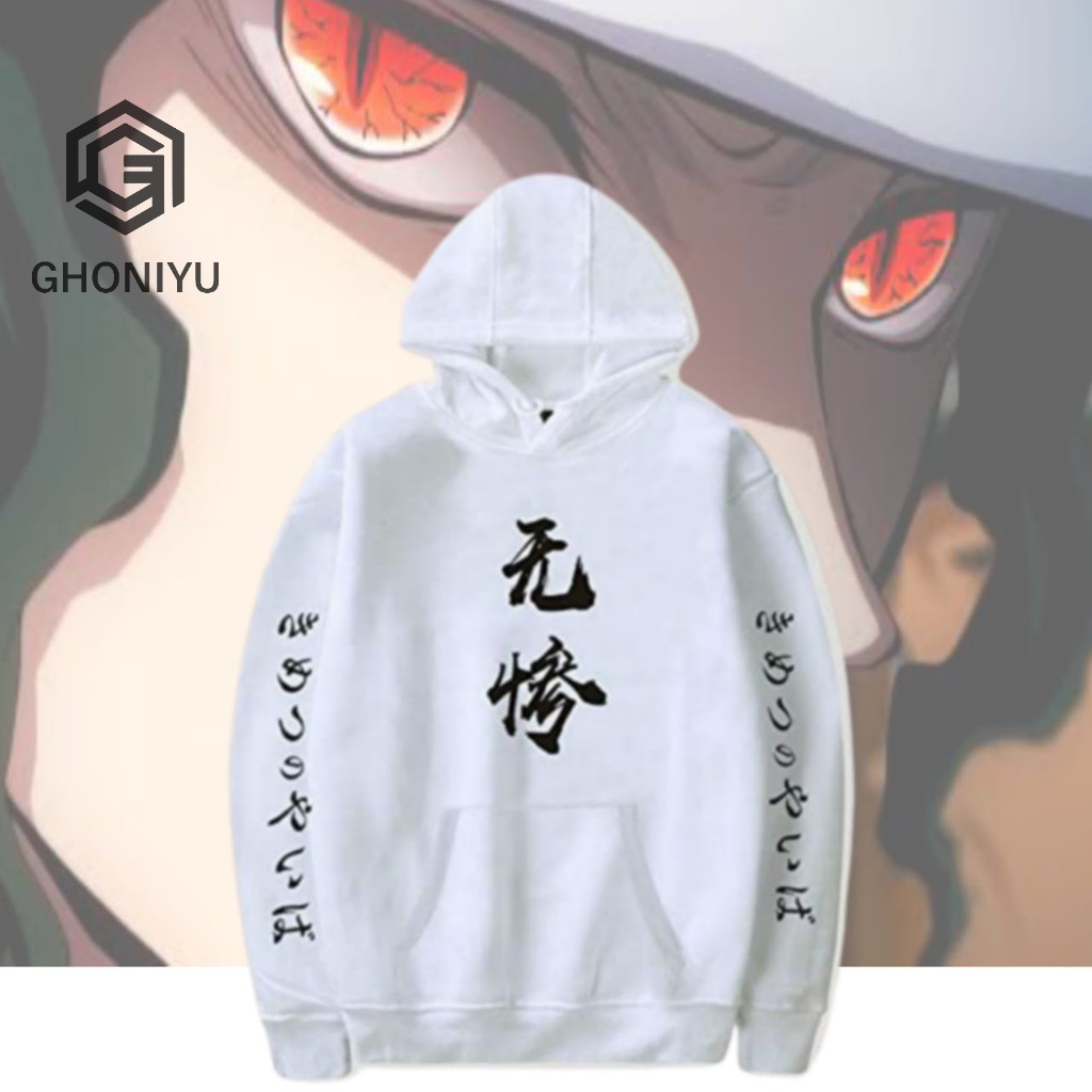 Jaket Jumbo Sweater Anime Kimetsu No Yaiba Demon Slayer Logo Hoodie Premium Jaket Pria Jaket Wanita