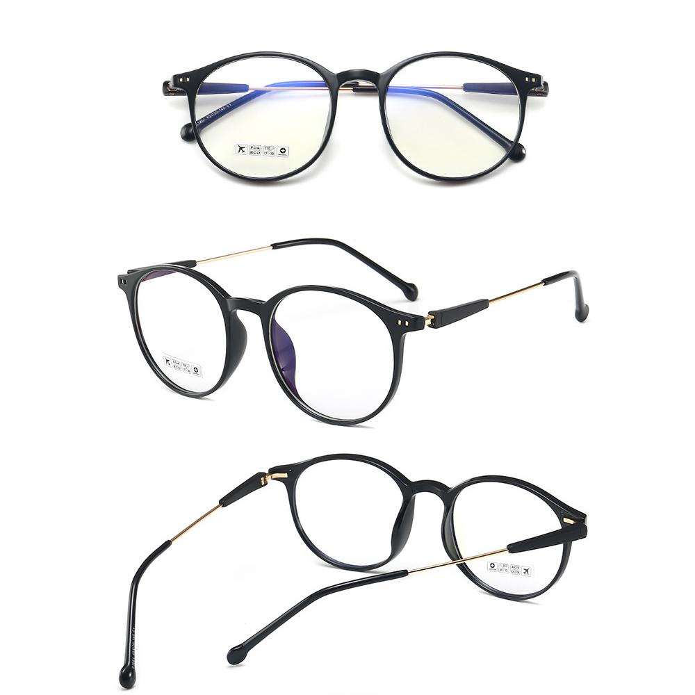 Nanas Kacamata Fashion Anti Sinar Biru Perlindungan Radiasi Flat Mirror Eyewear