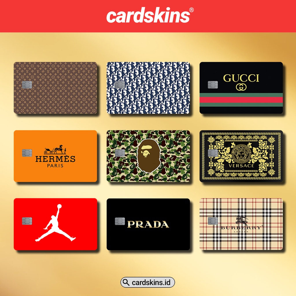 FAKE LUXURY CARD | GARSKIN / STICKER KARTU ATM / SKIN KARTU ATM / DEBIT / CREDIT / EMONEY / FLAZZ | CARDSKINS