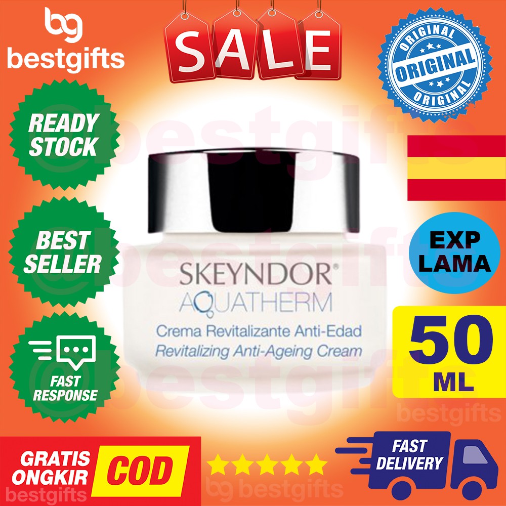 SKEYNDOR AQUATHERM REVITALIZING ANTI AGING AGEING CREAM KRIM PENGENCANG KULIT ANTI PENUAAN DINI KERIPUT 50 ML