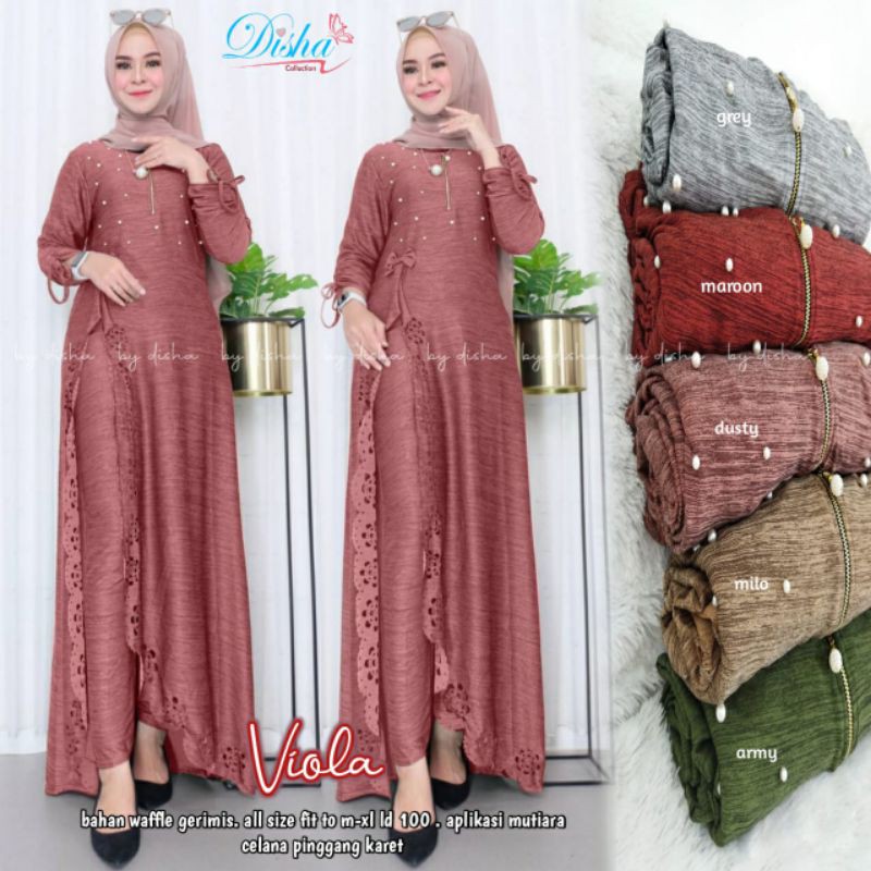 gamis wafle ld100 VIOLA