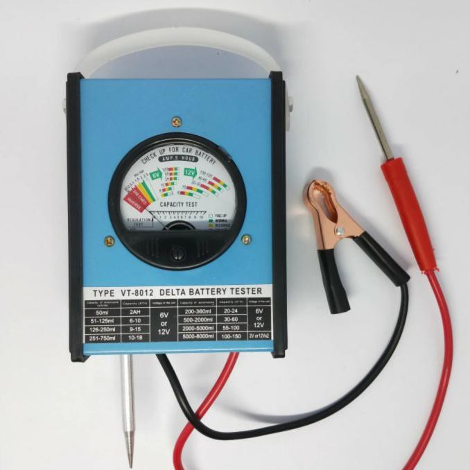 Tester alat tes accu - batrey tester - tester aki mobil DELTA