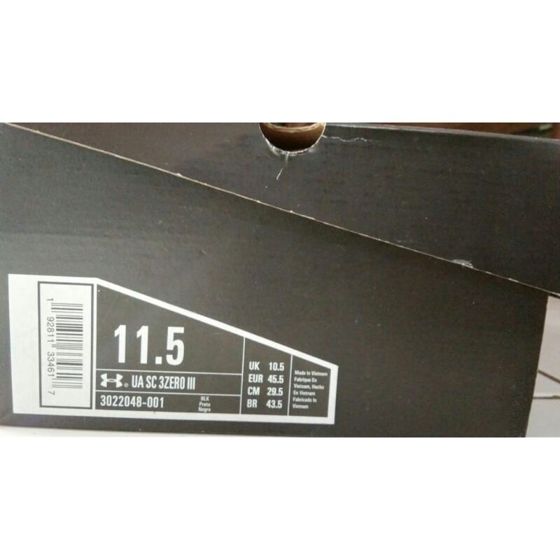 Sepatu basket Stephen Curry 3 Zero