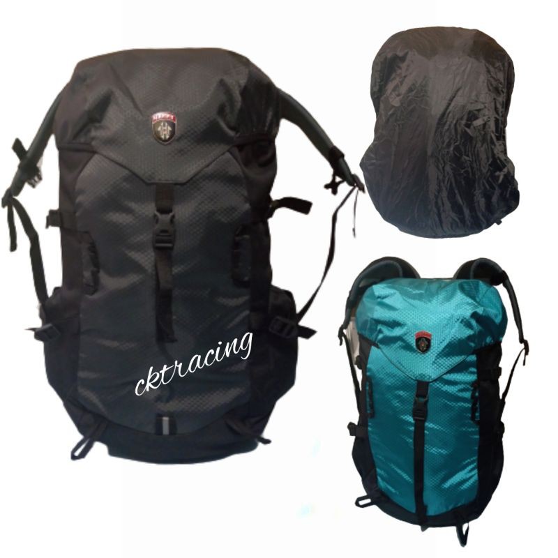 tas carrier 40l tas gunung camping hiking outdoor plus raincover