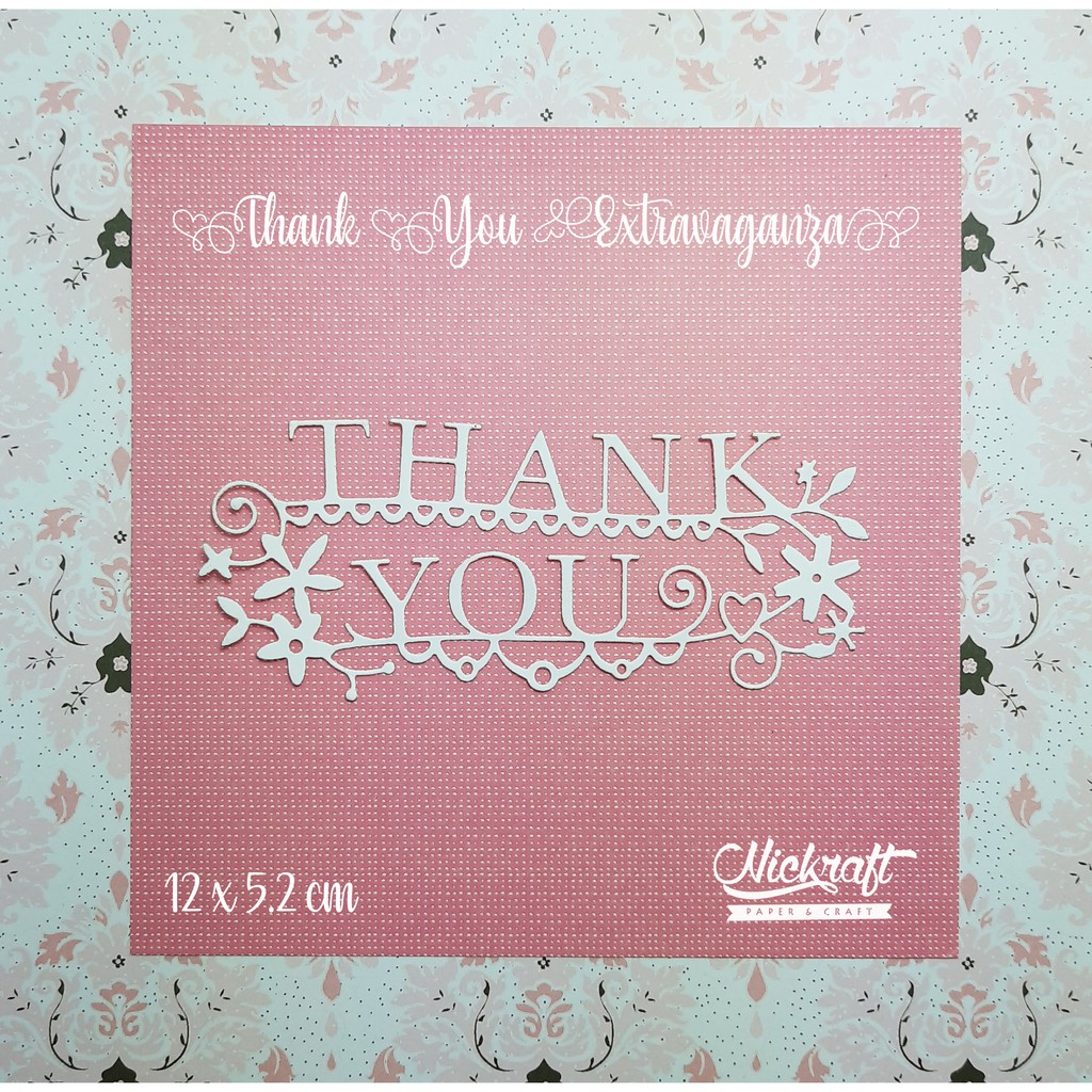 

THANK YOU WORD - BAHAN HIASAN SCRAPBOOK TULISAN UCAPAN TERIMAKASIH