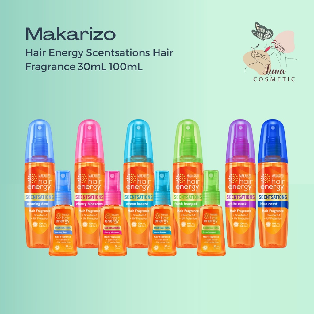 MAKARIZO Hair Energy Scentsations Hair Fragrance 30mL 100mL / Parfum Rambut Mist Perfume / Pewangi Rambut