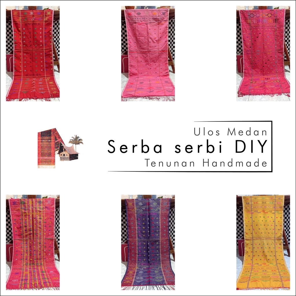 Kain Ulos Sadum Etnik Khas Batak/Medan P 155 up x L 58 up