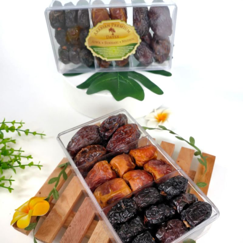 

KURMA JUMBO 3 IN 1 (Medjol, Sukkari, Ajwa) Kurma Hampers Idul Adha Hampers Kurma Premium