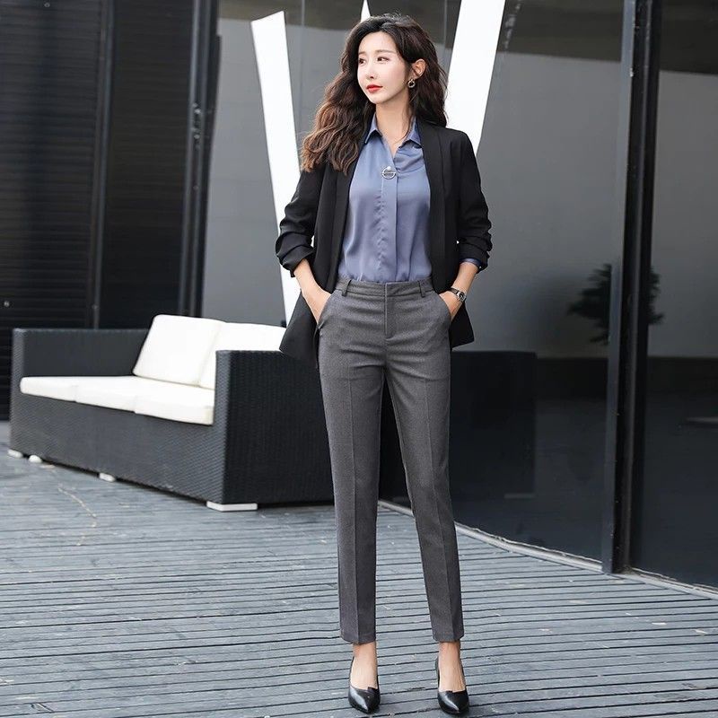 Celana formal wanita kerja kantor slimfit fashion trendy