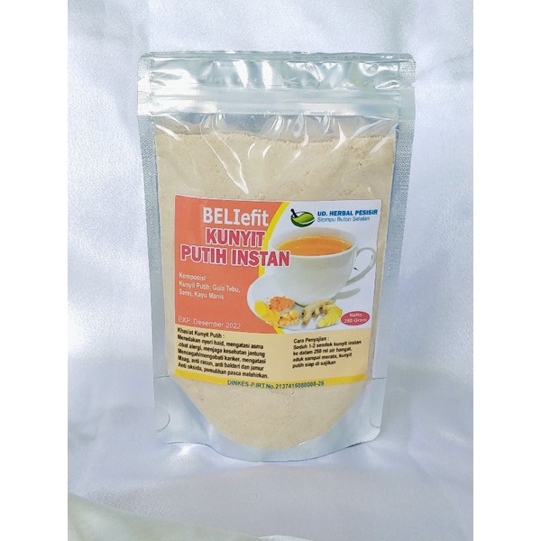 

kunyit putih instan BELIEFIT 250gram tinggi antioksidan