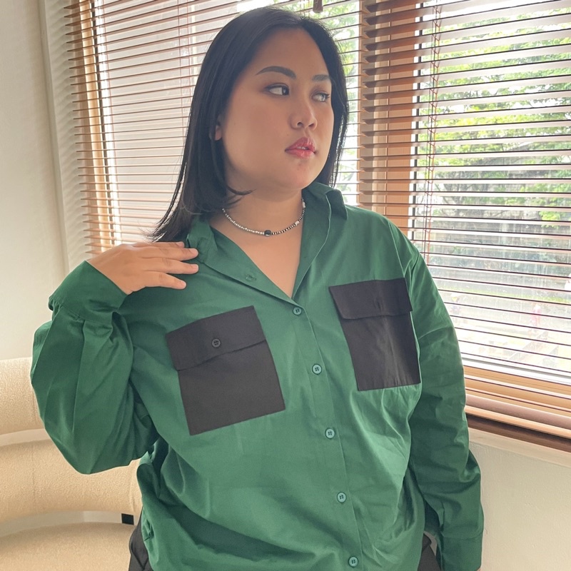 Zee Shirt Oversized ( Kemeja Premium / Kemeja Jumbo / Kemeja BigSize / Kemeja Kekinian / Hijab Friendly)