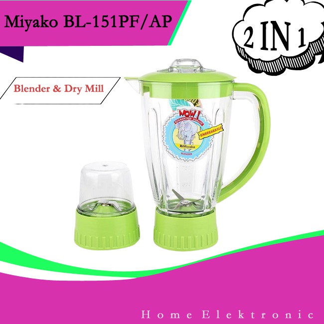 Blender MIYAKO Belender Plastik 1.5 Liter BL-151PF/AP / BL151PF/AP / BL 151PF/AP