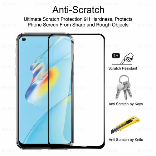 TG ANTI GORES KACA OPPO A74 4G TEMPERED GLASS FULL COVER