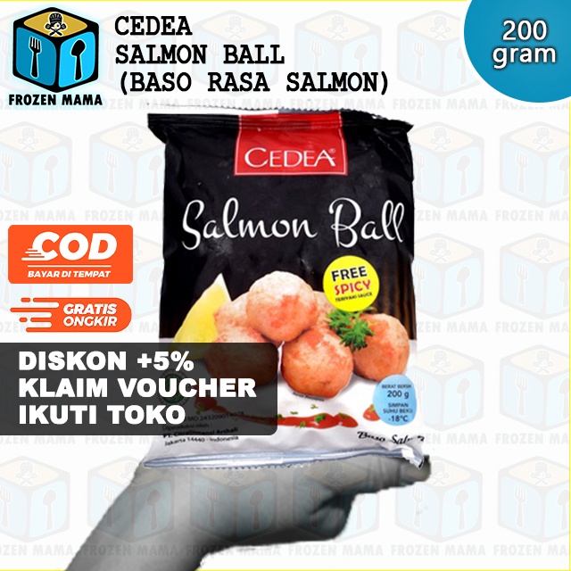 

CEDEA Salmon Ball Baso Bakso Salmon (200 gram) Frozen Food Makanan Beku Olahan Murah Siap Saji Secara Instan