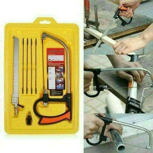 Gergaji Set Serbaguna / Magic Saw mini mata pemotong Besi Kaca Kayu logam tangan cut flat blade