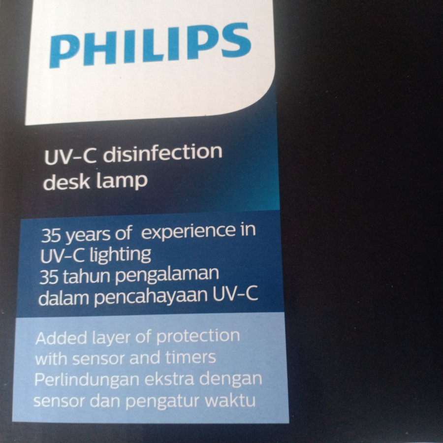 Philips UV C Disinfection desk Lampu Steril Anti Virus Covid-19 Corona