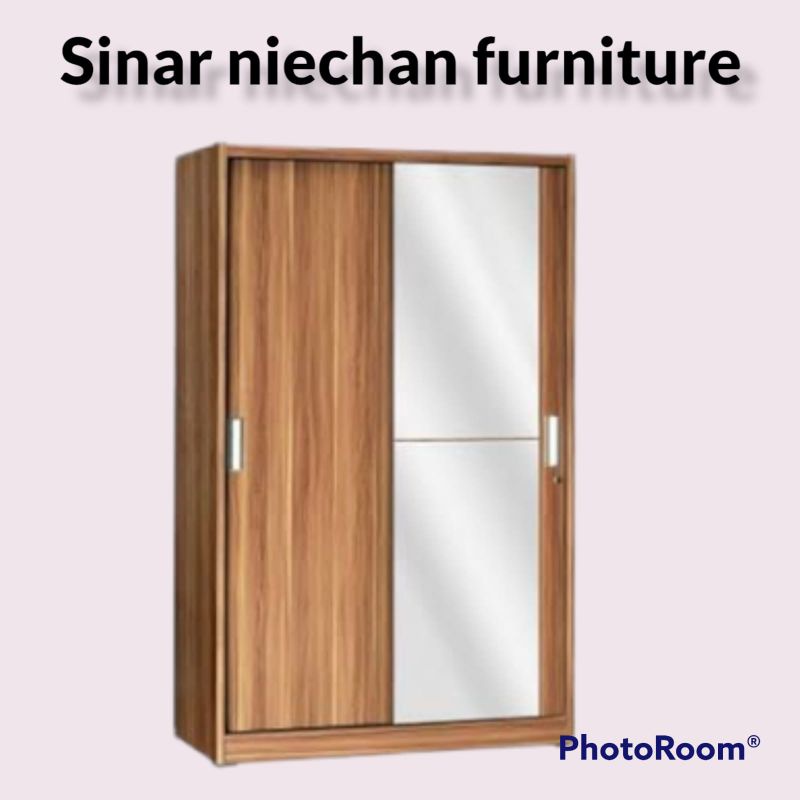 LEMARI 2 PINTU PINTU GESER