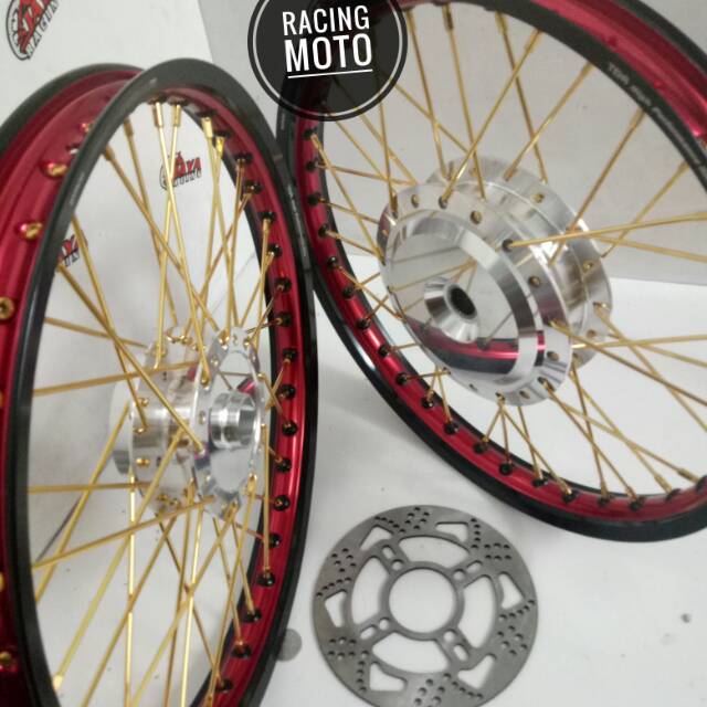 SEPAKET VELG VARIO-BEAT-SPACY-SCOOPY VELG TDR RING 17 FREE CAKRAM PLUS STEL VELG LENGKAP