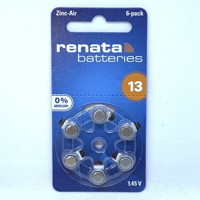 BATERAI RENATA 13 ORIGINAL ZA13 PR48 AG5 LR754 BATRAI ALAT BANTU DENGAR HEARING AID BATTERY