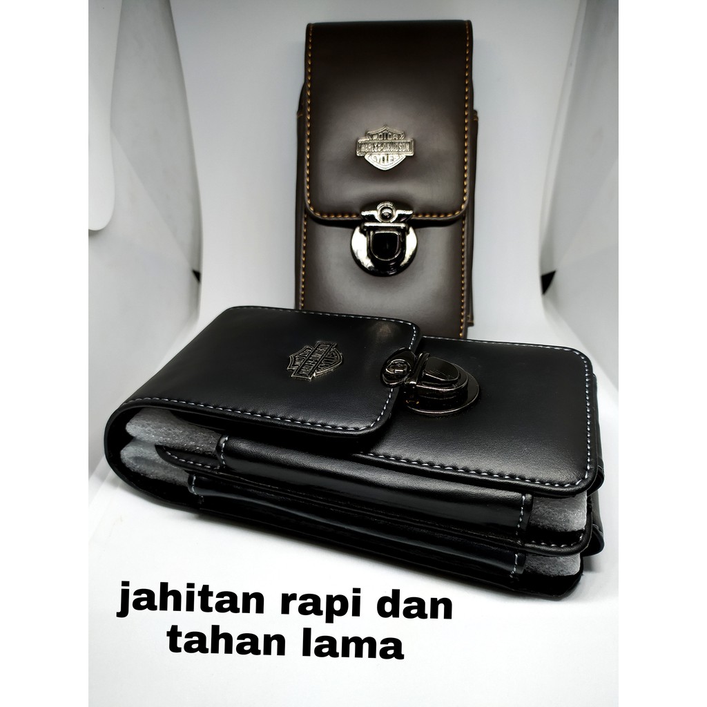 Dompet Hp Pinggang Kulit Pria Ukuran 5,5 Dan 6,5 inchi - Sarung Hp Pinggang Pria Kulit Asli 2 Slot - Dompet Hp 2 Slot Kulit Asli - Dompet Hp Pria Terbaru 2021 Pinggang