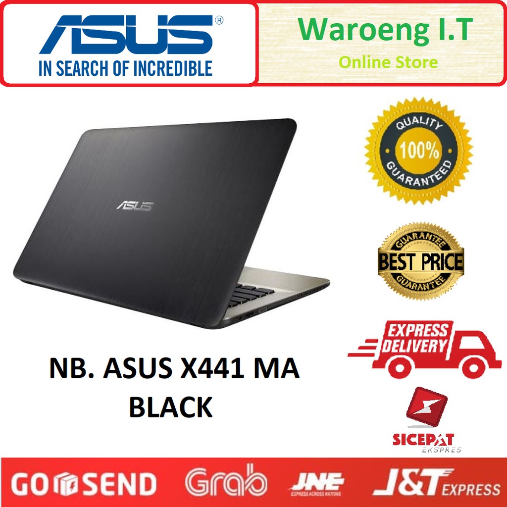 Asus X441MA-GA011T Notebook - Black (N4000/ 4GB/ 1TB/ Win 10)
