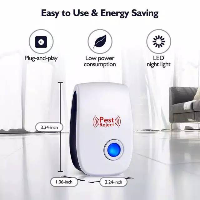 Alat Pembasmi Serangga Tikus dan Nyamuk Elektronik Pest Reject Ultrasonic ultrasonik-6