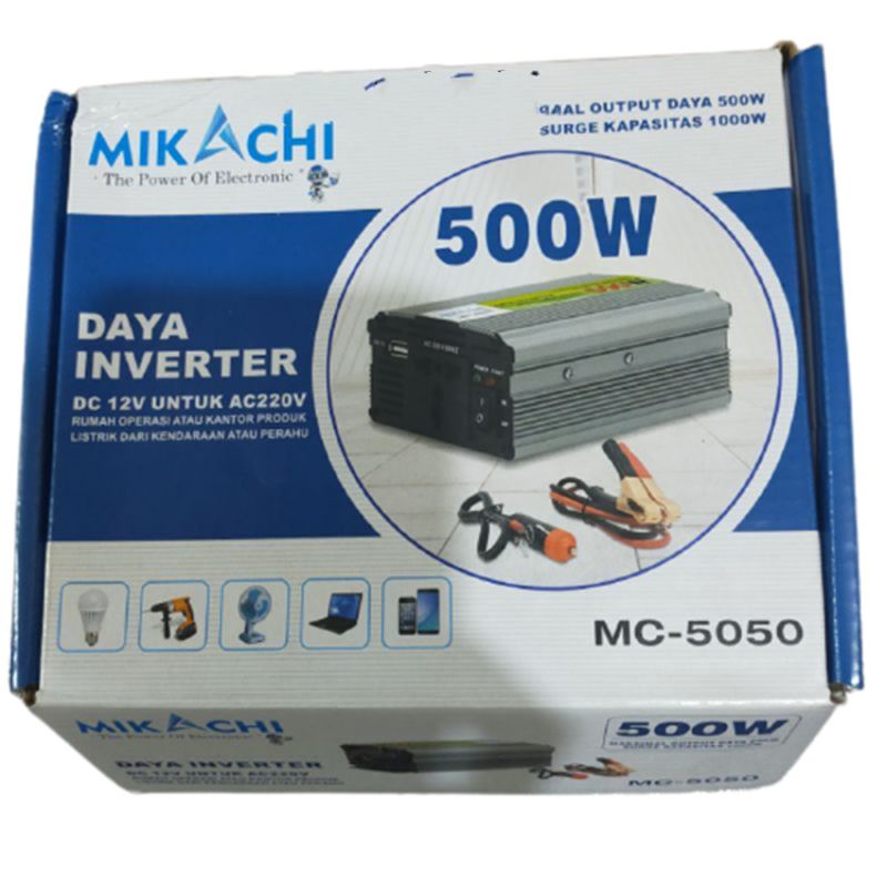 Power Inverter DC 12V 500W Mikachi MC-5050