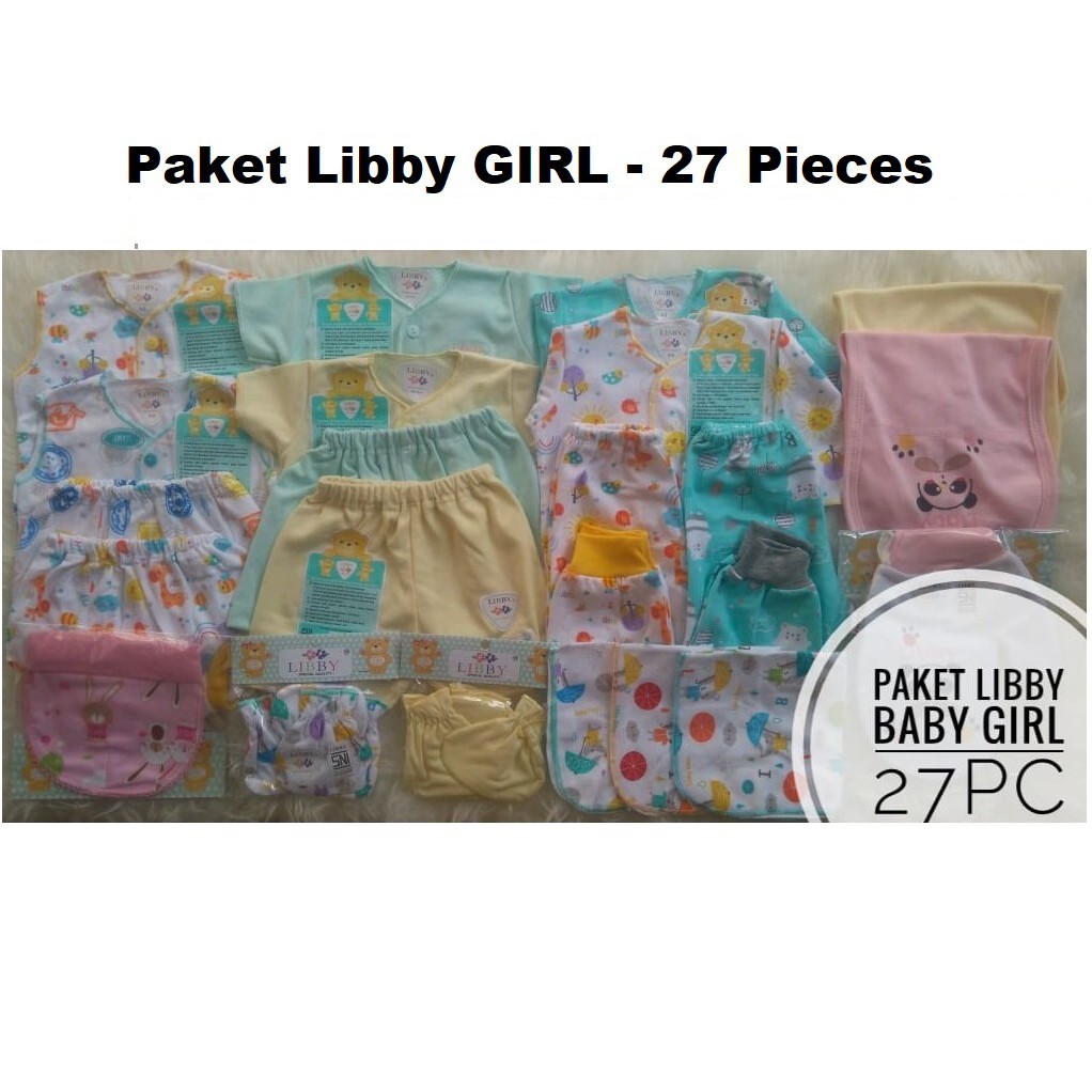 Libby Paket Baby New Born - Pakainan Bayi 27pc