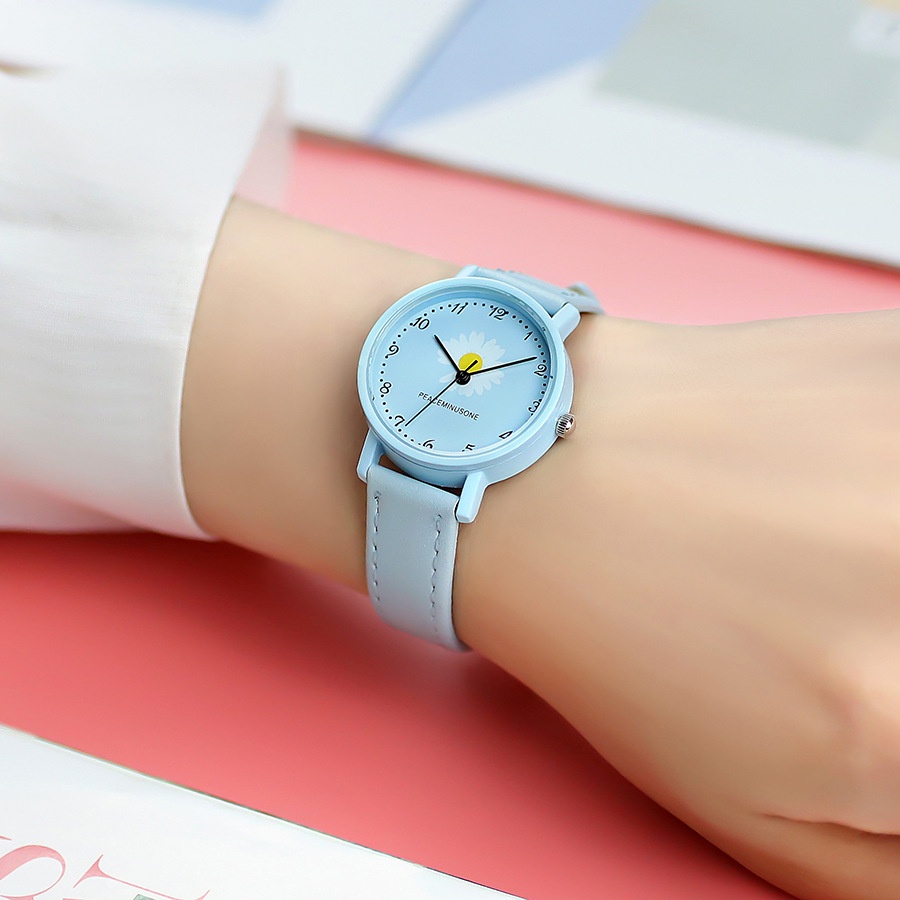 Watchyou Jam Tangan Wanita A0046 Ins Style Literary Fashion Student Daisy Watches