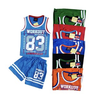 SETELAN BAJU  ANAK  SINGLET BASKET 83 USIA  6  BULAN  2 