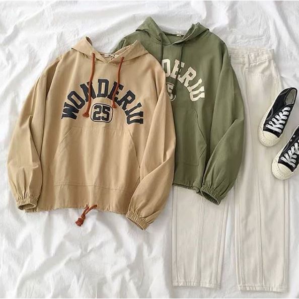 sweater hoodie wanita shopee