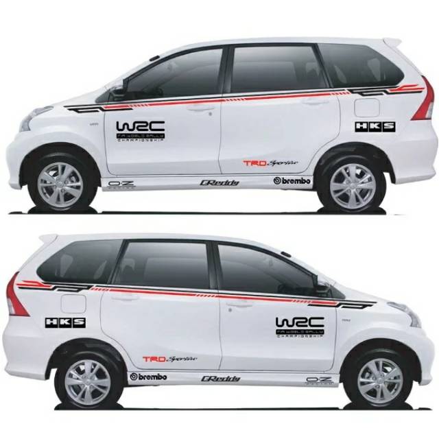 Stiker Variasi Mobil Avanza Xenia Stiker Mobil Keren Shopee