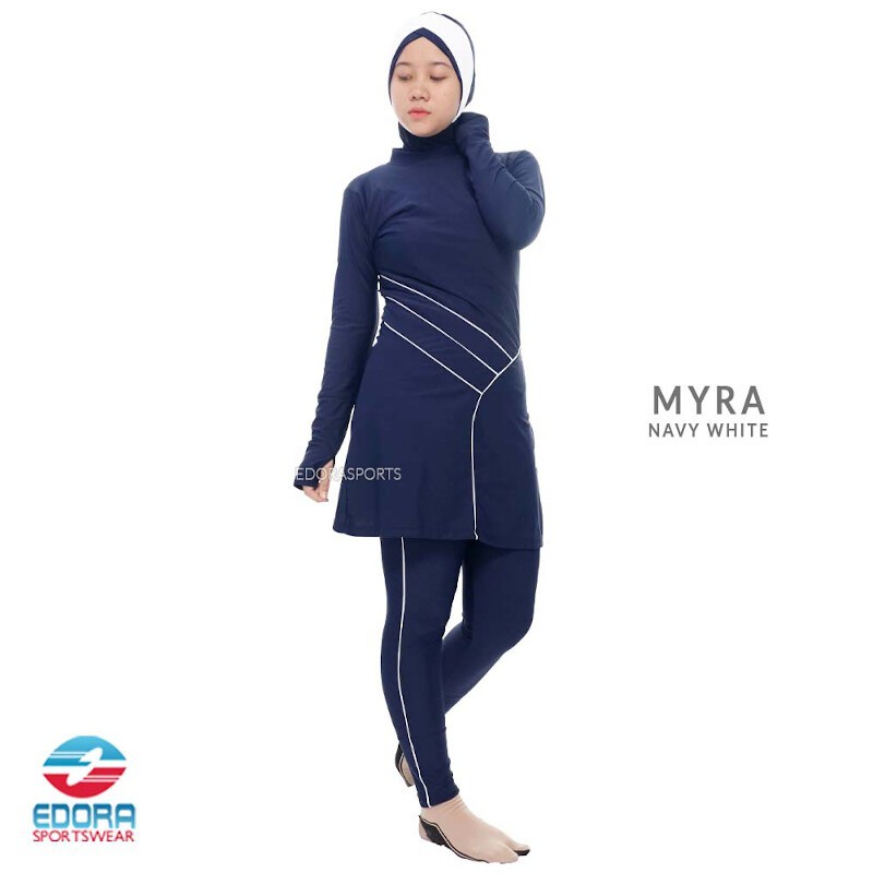 Baju Renang Muslim Wanita Dewasa MYRA MUSLIMAH EDORA ORIGINAL