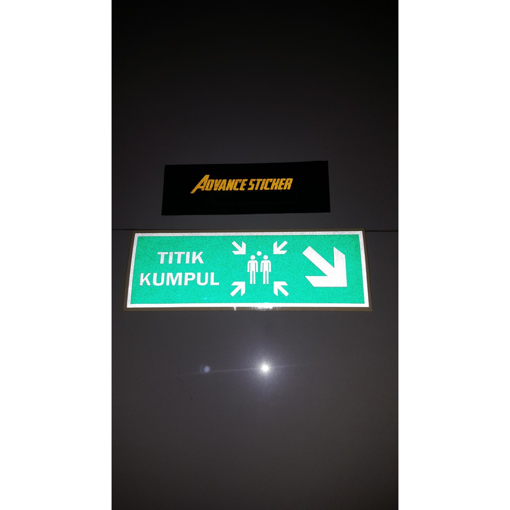 

(stiker) sticker sign titik kumpul 2 warna