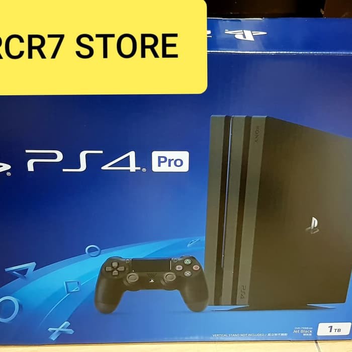 tt128 NEW SONY PS4 PRO 1TB CUH-7106B JET BLACK GARANSI RESMI ASIA