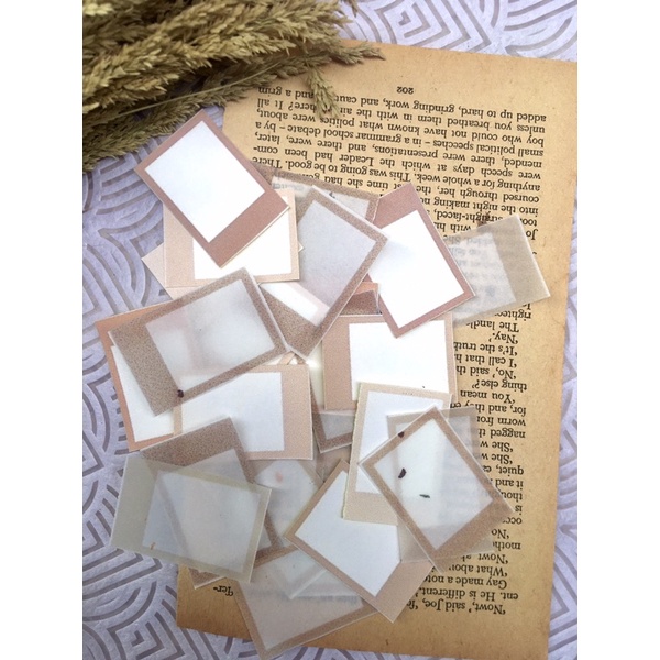 

polaroid sticker untuk deco journal dan scrabooking
