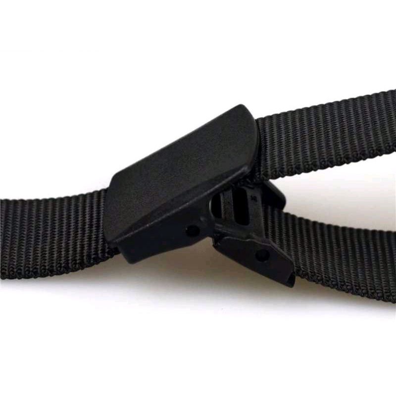 Ikat Pinggang Pria 150 cm Jumbo Tactical Sabuk Gesper Kanvas Plastic Buckle Bolak-balik 2d