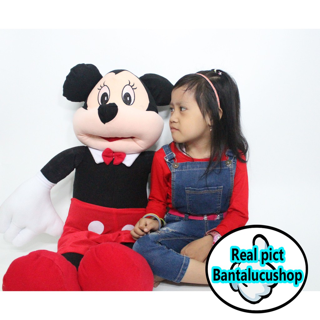 Boneka Mickey mouse Jumbo Berdiri Tinggi 90cm Terlaris