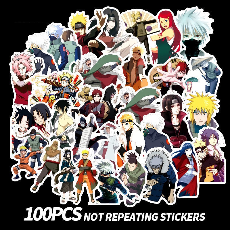 Baru 100 Naruto bagasi stiker matahari kartun pria notebook dekorasi gitar besar stiker koper stiker