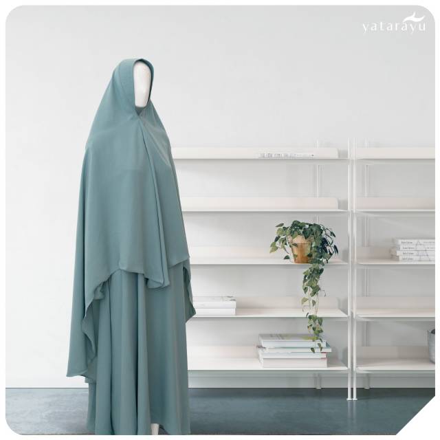 Hilyah  Gamis Set Laurel Green