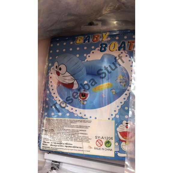 BAN BENEN PELAMPUNG BERENANG RENANG ANAK MOTIF KARTUN CARTOON BENTUK DORAEMON BIRU ANAK COWO LAKI LA