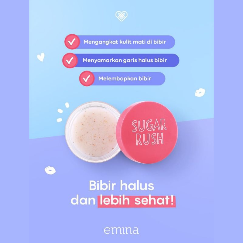 Emina Sugar Rush Lip Scrub 4.2gr