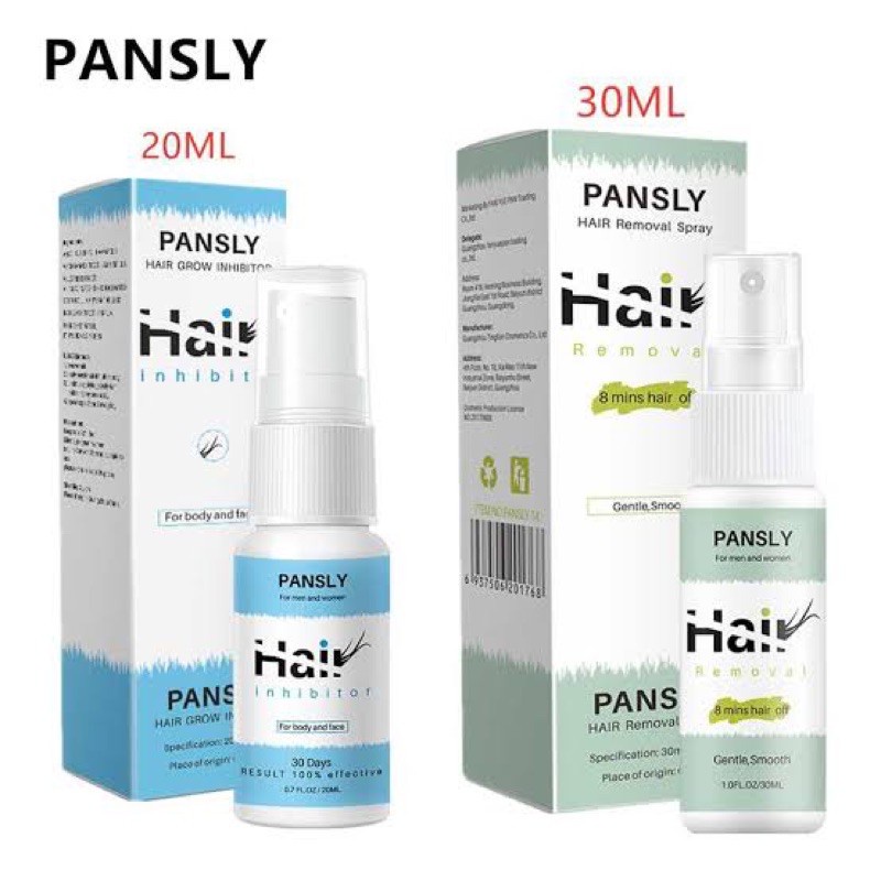 PANSLY Hair Removal 30ml penghilang bulu &amp; Hair Grow Inhibitor 20ml