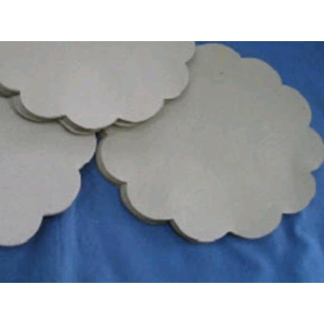 ✳ kertas alas nasi coklat bentuk bunga utk alas piring lidi rotan ♠