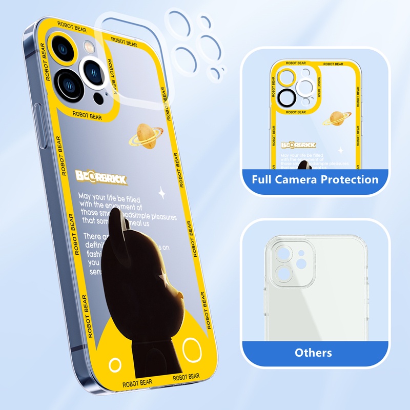 Dllencase Casing Soft Case TPU Motif Kartun Untuk iPhone 14 13 Pro Max 6 + / 6s + / 7 / 7 + / 8 / 8 + / X / XS / XR / XS Max / 11 / 12 / 13 / A2 Pro / Pro / Max / 34