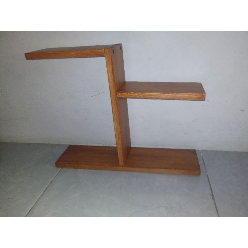 Rak Pot Hiasan Bunga muat 4 pot dari kayu