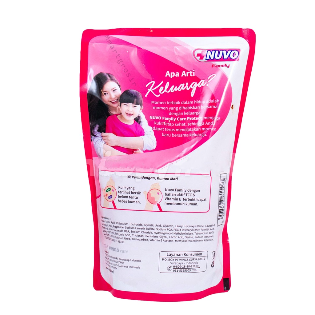 Nuvo / Family / Care protact / Sabun badan / 250ml