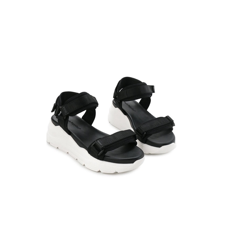 SANDAL WEDGES WANITA HUSH PUPPIES ORIGINAL SLINGBACK CASUAL BLACK HW63